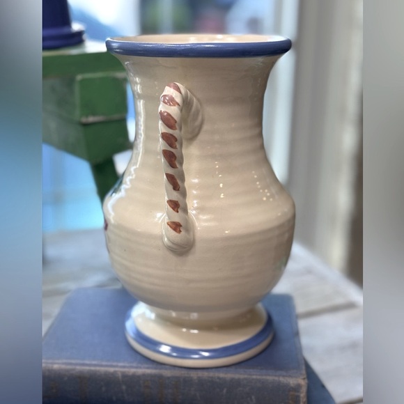 Antique Roseville Pottery Vase. 8.5” Old Colony. Vintage 1940s. Floral EUC - Picture 7 of 11